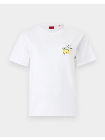 hugo casual t-shirt 10277507 01 50556981-100 white σε προσφορά