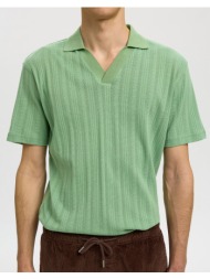 selected slhtravis ss polo 16101620-aspen green green