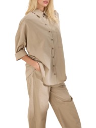namaste πουκαμισο azucena ss0426025-beige biege