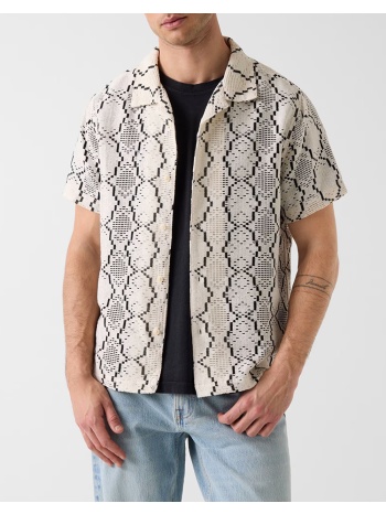 guess carter geo crochet resort ss s πουκαμισο ανδρικο σε προσφορά