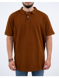 explorer μπλουζα polo basic big 2621102001-brown brown