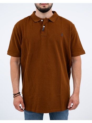 explorer μπλουζα polo basic big 2621102001-brown brown σε προσφορά