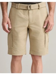 navy&green βερμουδα cargo με ζωνη 24re.123/cgv.2-pale taupe biege