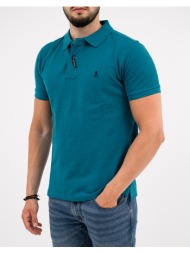 explorer μπλουζα polo basic 2621102000-petrol petrol