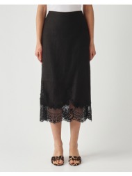 twinset φουστα 261tt2185-00006 black