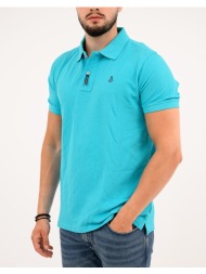 explorer μπλουζα polo basic 2621102000-lagoon turquoise