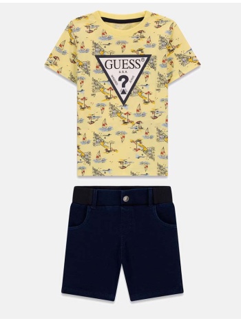 guess set ss t-shirt+knit denim pant σετ παιδικο boy σε προσφορά