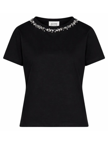 silvian heach t-shirt chail gpp26449ts-black black σε προσφορά