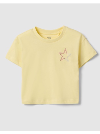 ovs tsh w/studs 2579521-french vanilla lightyellow
