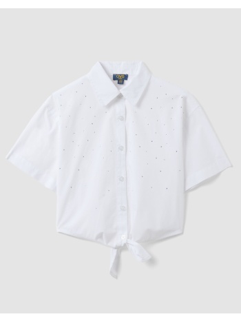 ovs blouse w/strass 2605844-brilliant white white