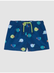 ovs swim short aop 2564442-estate blue blue