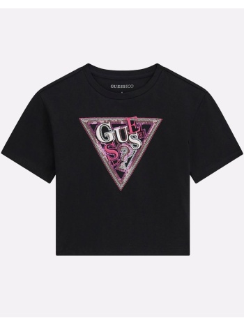 guess midi ss t-shirt μπλουζα παιδικο girl j6gi24k6yw4-jblk σε προσφορά
