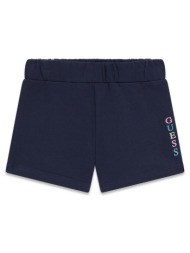 guess french terry regular shorts σορτς παιδικο girl k6gd03ka6r4-g77g navyblue