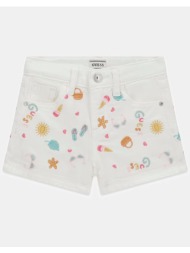 guess rigid bull denim shorts w/embr σορτς παιδικο girl k6gd09wh630-fman multi