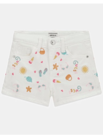 guess rigid bull denim shorts w/embr σορτς παιδικο girl σε προσφορά