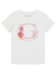 guess ss t-shirt μπλουζα παιδικο girl k6gi00k6yw4-g011 white