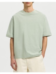 sel slhrelaxnorman license ss tee 16101616-aqua gray aqua