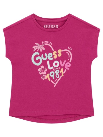guess high low ss t-shirt μπλουζα παιδικο girl σε προσφορά