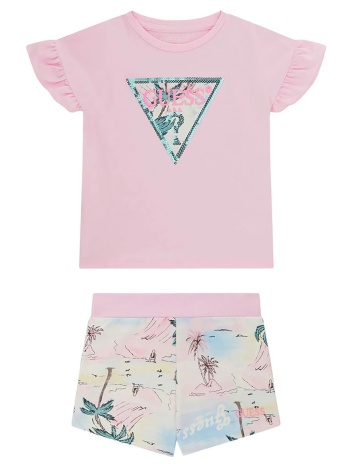 guess set ss t-shirt+active shorts σετ παιδικο girl σε προσφορά