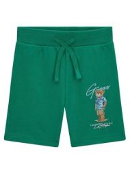 guess terry regular active shorts σορτς παιδικο boy n6gd04ka6r4-g8be green