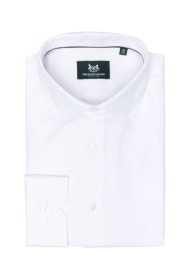 the bostonians πουκαμισο dobby custom fit semi-rex custom fit 3anp2461-white white