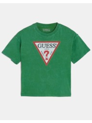 guess gmt dye oversize ss t-shirt μπλουζα παιδικο boy l6gi18k8hm4-g8be green