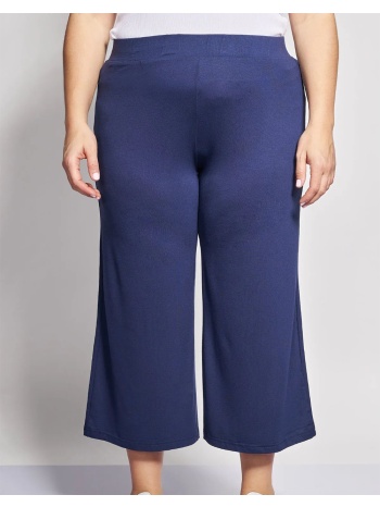 parabita βισκόζ cropped παντελόνα 002510286677-003 blue