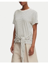 tommy hilfiger co slub knot ss tee ww0ww49256-04r multi