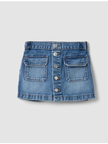 ovs denim short w/buttons 2654766-medium blue denimblue