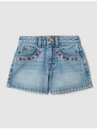 ovs denim short w/embro 2657431-light blue denimlightblue