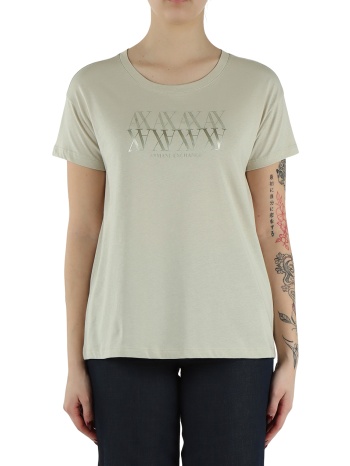 armani exchange t-shirt xw002290af17172-u6275 biege σε προσφορά