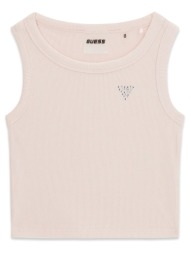 guess sl rib tank top_minime μπλουζα παιδικο girl j6gi36k8rt2-g63m lightpink