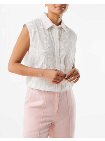 mexx 3d flower blouse mf006103261w-110601 white σε προσφορά