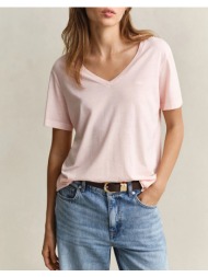 gant μπλουζα κμ reg washed shield v-neck t-shirt 3gw4201449-647 lightpink