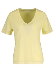 gant μπλουζα κμ reg washed shield v-neck t-shirt 3gw4201449-713 yellow