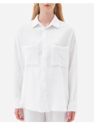 dirty laundry relaxed shirt with raw edges dlws000024-white white