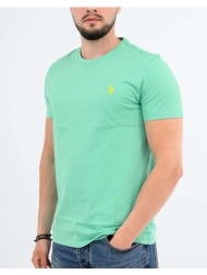 us polo assn mick 000148 eh33 t-shirt ss μπλουζα ανδρικο. us43154015p400-142 lawngreen