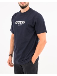 guess cn ss guess logo contrast stit μπλουζα ανδρικο m6gi16k3032-g7v2 darkblue