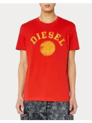 diesel μπλουζα t-diegor-k56 t-shirt a086820grai-42a red