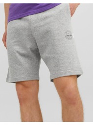 jack&jones jpstshark sweat shorts at sn 12228647-light grey melange gray