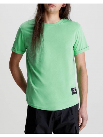 calvin klein μπλουζα badge turn up sleeve j30j315319-l1c