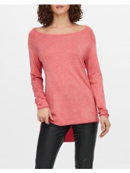 only πλεκτο onlmila lacy l/s long pullover knt noos 15109964-tea rose pink