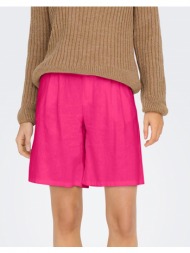 only onlcaro hw wide linen bl shorts cc tlr 15278792-pink yarrow fuchsia
