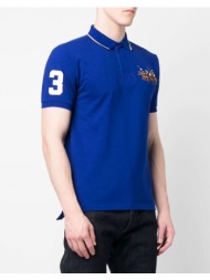 ralph lauren sskccmslm11-short sleeve-polo shirt 710900614-003 blue