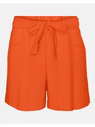 vero moda vmthea shorts wvn lcs 10287668-scarlet ibis orange