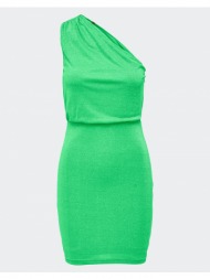 only onldebbie one shoulder glitter dress jrs 15289467-summer green green