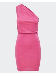 only onldebbie one shoulder glitter dress jrs 15289467-fuchsia pink pink