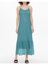 only onltinga s/l maxi dress jrs 15258571-aruba blue aqua