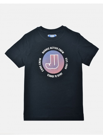 jack&jones jcoarc logo tee ss crew neck jnr 12230888-navy σε προσφορά
