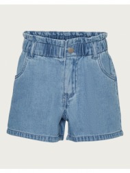 vero moda vmmarie paperbag shorts girl 10286434-light blue denim denimlightblue